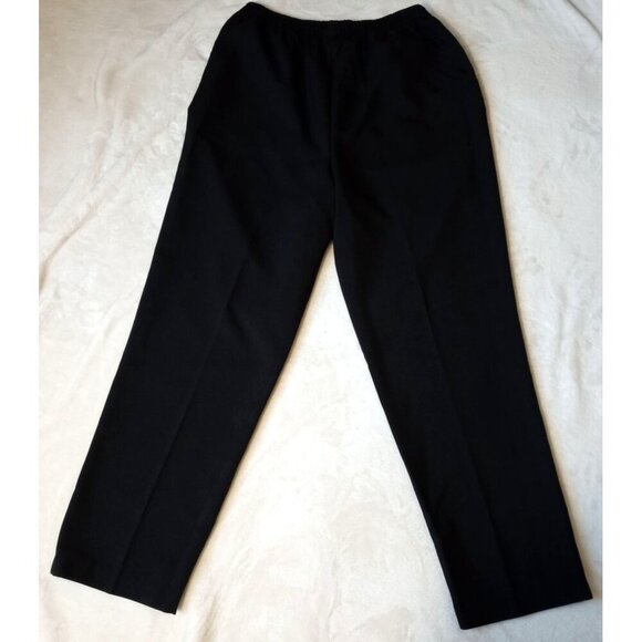 Blair Womens Straight Leg Pull On Pants Black Elastic Waist 18 with pock… - Picture 11 of 11